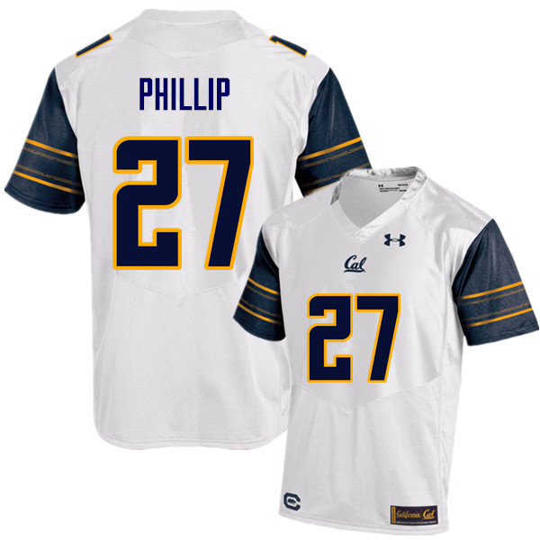 Men #27 Erik Phillip Cal Bears (California Golden Bears College) Football Jerseys Sale-White - Click Image to Close